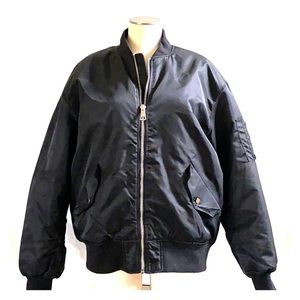Black bomber jacket
